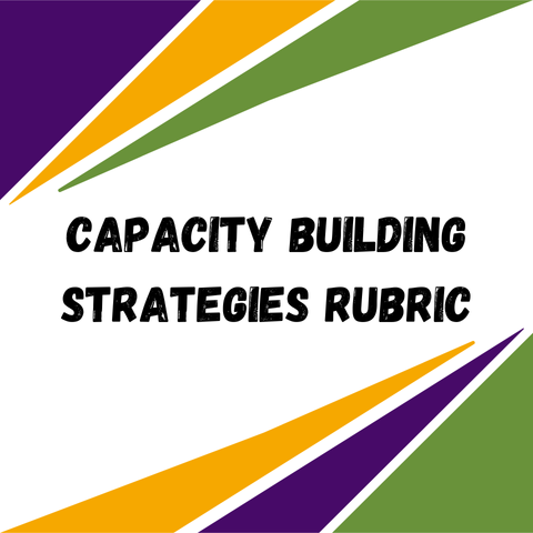 Capacity Building Strats. Rubric Button