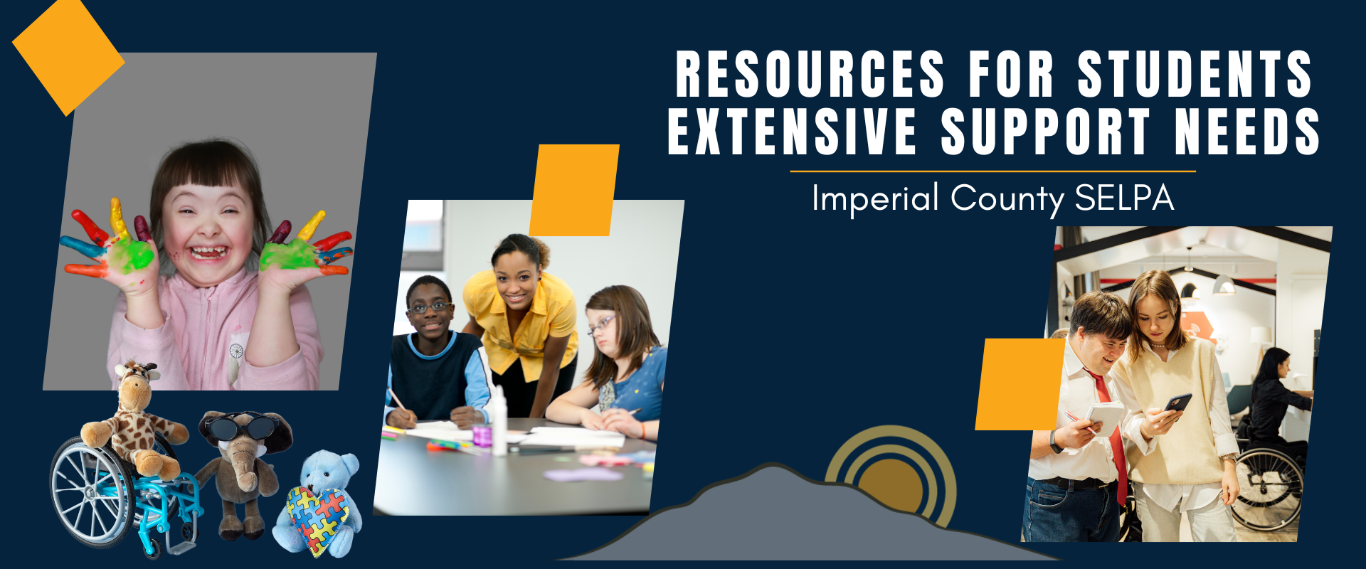 Resources for Students Extensive Support Needs Banner