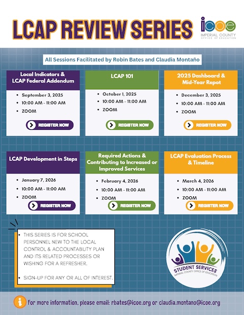 LCAP Review Series 2025-26 Flyer