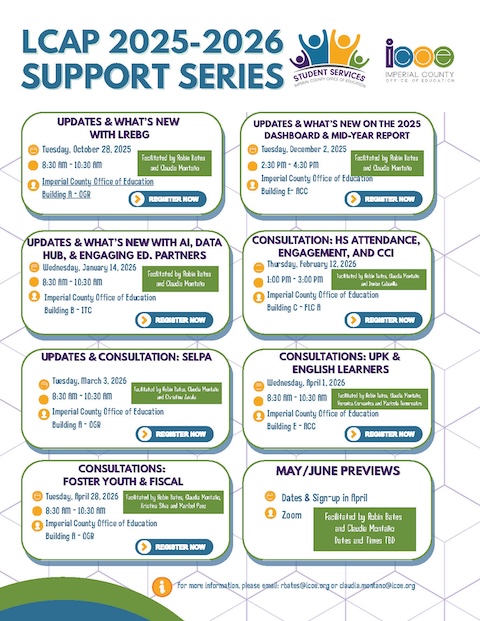 LCAP 2024-25 Support Series Flyer