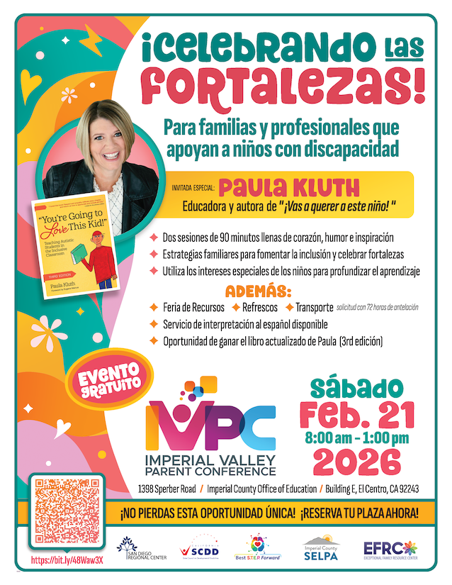 2026 Imperial Valley Parent Conference Spanish Flyer
