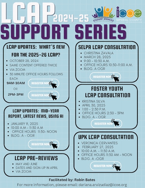 LCAP 2024-25 Support Series Flyer