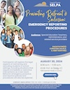 Preventing Restraint & Seclusion: Emergency Reporting Procedures Flyer