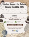 Teacher Support for National History Day 2025–2026 Flyer