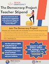 The Democracy Project Teacher Stipend Flyer