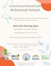 School-Based Mental Health Professionals Learning Network Flyer