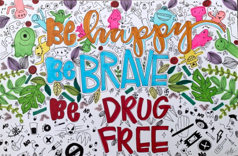 winning drug free posters